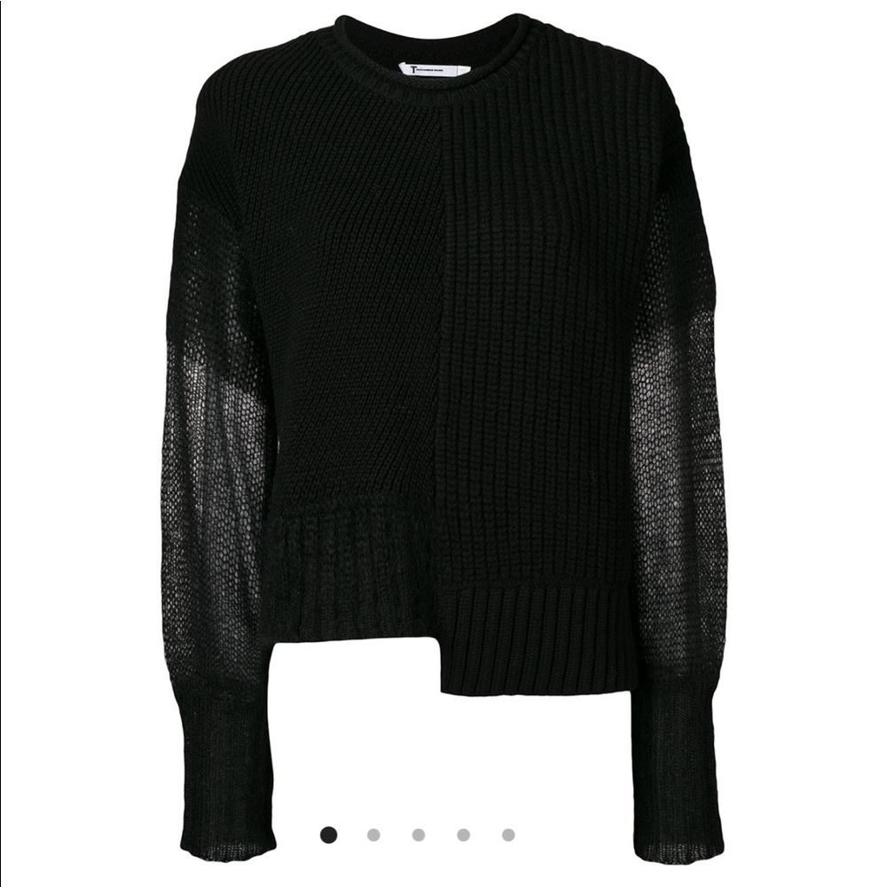 Alexander Wang Wool + Mohair Black Sweater - Picture 3 of 8